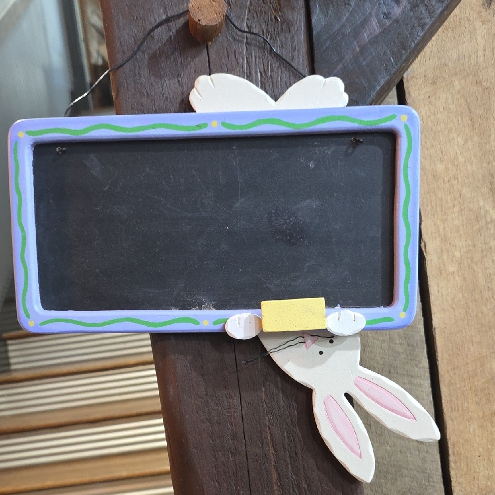 Charming Bunny Chalkboard Sign
